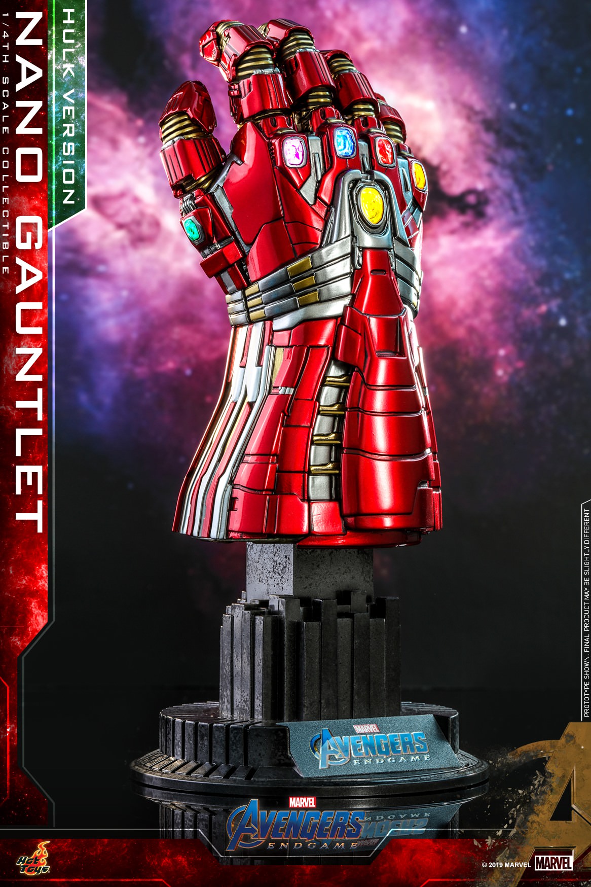 Hot Toys ACS 009 Avengers 4 Endgame 1/4 Scale Nano Gauntlet Movie Promo Edition 