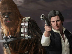 Hot Toys MMS 263 Star Wars IV - Hans Solo & Chewbacca