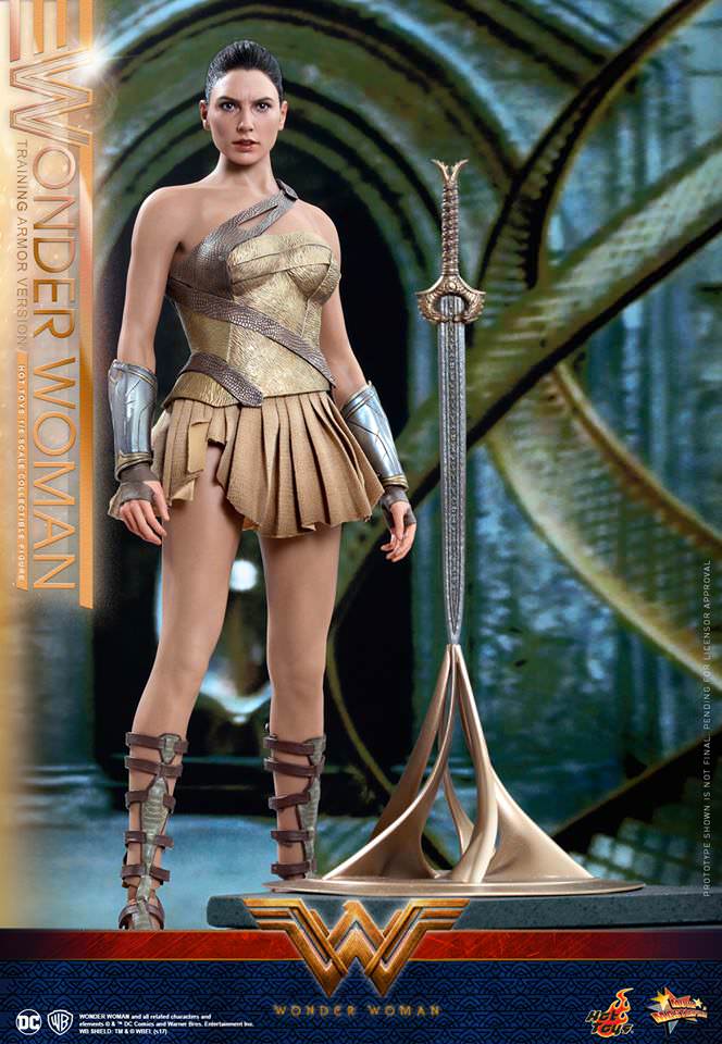 Training Armor Version Hot Toys MMS 424 Wonder Woman Gal Gadot Figure NEW 