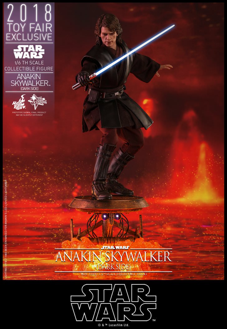1/6th Scale Jedi Cloak Hot Toys MMS486 Star Wars Anakin Skywalker Dark Side 