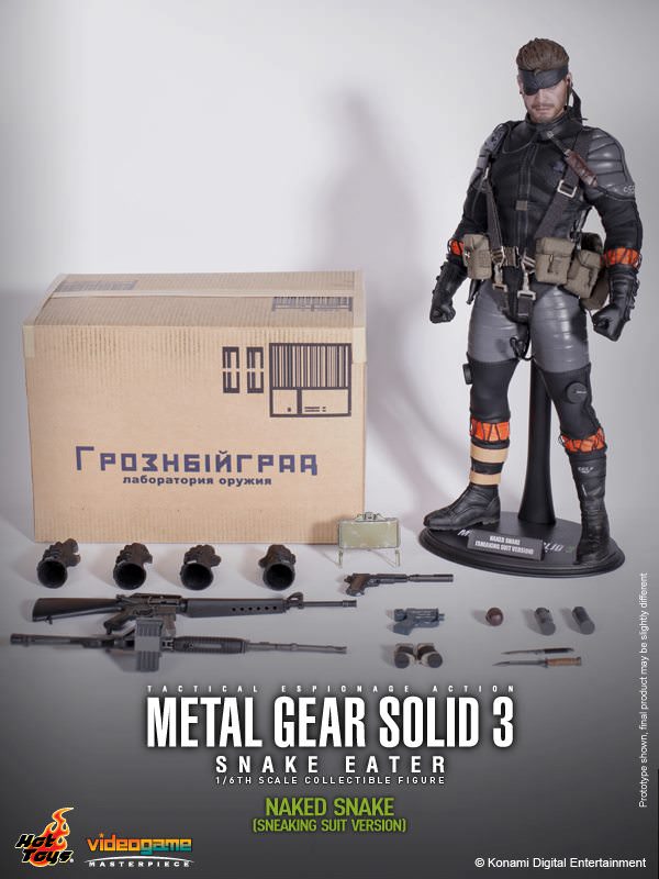 L GEAR SOLID3 Naked Snake ホットトイズ Metal Gear Solid 3 - Naked Snake Hot Toys - Machinegun
